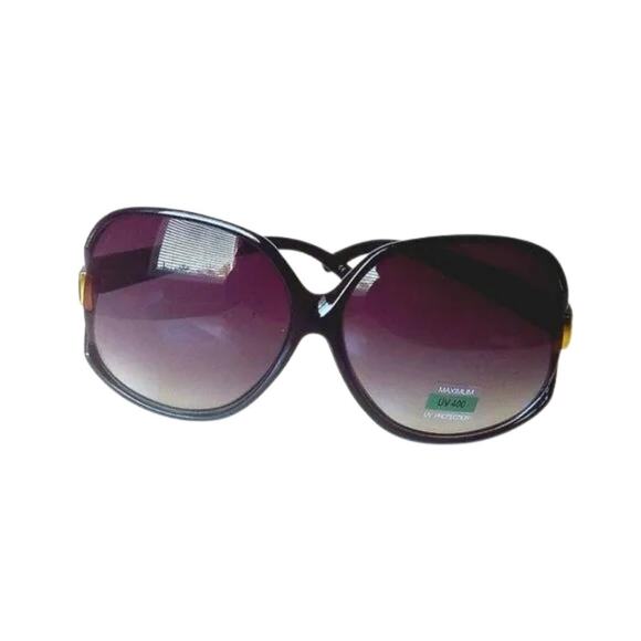 Oversize Black Fashion Sunglasses UV400 Protection - Picture 3 of 3